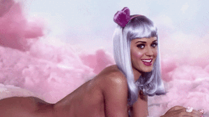Katy Perry GIF. Artiesten Kauwgom Katy perry Gifs Nerveus Krekels In de war 
