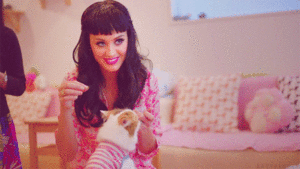 Katy Perry GIF. Artiesten Schattig Kat Katy perry Gifs Lachend Deel van mij 3d 