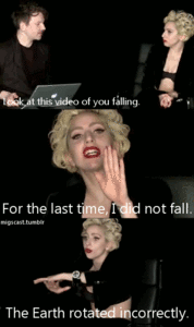 Lady Gaga GIF. Artiesten Lady gaga Gifs Reactie 