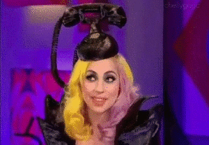 Lady Gaga GIF. Artiesten Lady gaga Gifs Hair flip 