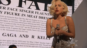 Lady Gaga GIF. Artiesten Lady gaga Gifs Griezelig Bad romance The fame monster 