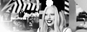 Lady Gaga GIF. Paparazzi Beroemdheden Artiesten Lady gaga Gifs Tanden en kiezen Zwarte lippen Grawl 