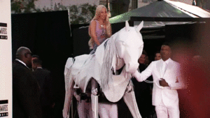 Lady Gaga GIF. Muziek Artiesten Lady gaga Gifs 2013 Ama American music awards Rode loper Wit paard 