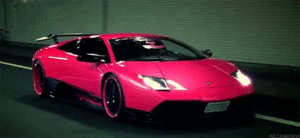 Lamborghini GIF. Voertuigen Auto Lamborghini Gifs Roze auto 