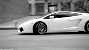 Lamborghini GIF. Voertuigen Auto Lamborghini Gifs  Zwart en wit 