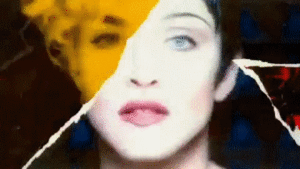 Madonna GIF. Artiesten Madonna Kleuren Gifs Animatie Glimlachen Collage Geript 