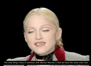 Madonna GIF. Artiesten Vogue Madonna Gifs Muziekvideo Music Dansvloer Zwart en whitem 