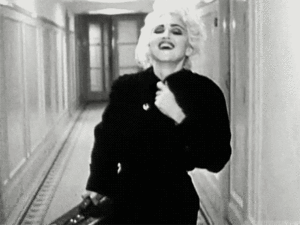 Madonna GIF. Artiesten Madonna Gifs Lachend Wie is dat meisje 
