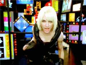 Madonna GIF. Artiesten Madonna Gifs Relaxed Zwart en wit Truth or dare 