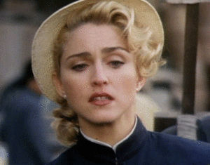 Madonna GIF. Artiesten Vogue Madonna Gifs Zwart en wit Muziekvideo Sla stellen 