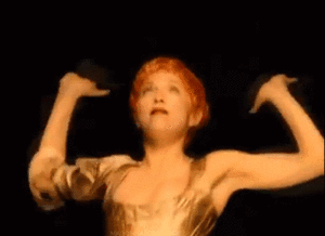 Madonna GIF. Artiesten Madonna Gifs Tieten Zwart en wit Jas 