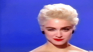 Madonna GIF. Beroemdheden Artiesten Madonna Gifs Rots Wijnoogst Knal &amp;#39;80 Retro 80s muziek True blue 