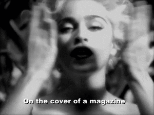 Madonna GIF. Bioscoop Artiesten Madonna Gifs Glimlachen Vallend Muziekvideo Like a prayer Vangen 