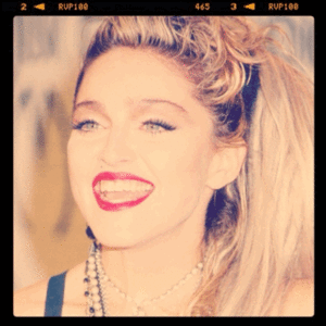 Madonna GIF. Artiesten Madonna Gifs &amp;#39;80 Grappig gezicht 