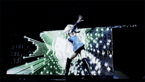 Madonna GIF. Artiesten Madonna Gifs Zwart en wit Het zingen Orgie Vergeef me 