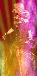 Madonna GIF. Dansen Artiesten Madonna Gifs Brunette Niets er echt toe doet Lichtstraal Kimono 