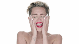 Miley Cyrus GIF. Bang Artiesten Miley cyrus Gifs Geschokt Beschaamd Verlegen Bekentenis 