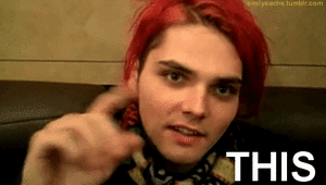 My Chemical Romance GIF. Artiesten My chemical romance Gifs Zwart en wit Gerard manier 