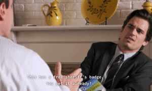 White Collar GIF. Films en series White collar Gifs Filmsterren Matt bomer Neal caffrey 