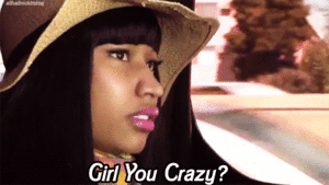 Nicki Minaj GIF. Artiesten Gifs Nicki minaj Geschokt 