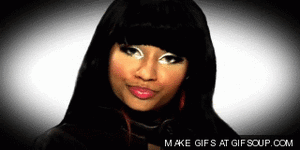 Nicki Minaj GIF. Artiesten Gifs Nicki minaj Onhandig 