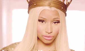 Nicki Minaj GIF. Artiesten Mode Gifs Nicki minaj Glimlach Spikes 