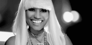 Nicki Minaj GIF. Artiesten Golf Hallo Gifs Nicki minaj Glimlach Gelukkig He 