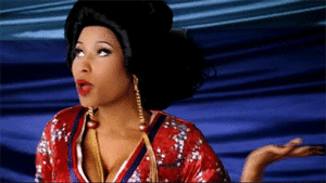 Nicki Minaj GIF. Artiesten Gifs Nicki minaj Lachend Lach 