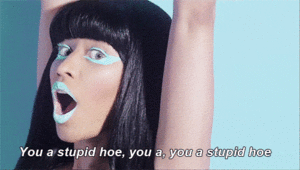 Nicki Minaj GIF. Muziek Artiesten Gifs Nicki minaj Knal Stupid hoe Roman reloaded 