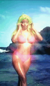 Nicki Minaj GIF. Artiesten Gifs Nicki minaj Frons Verdrietig Steenbolk 