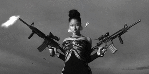 Nicki Minaj GIF. Artiesten Gifs Nicki minaj Haters gaan haten 