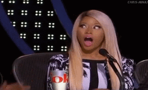 Nicki Minaj GIF. Artiesten Mode Gifs Nicki minaj Glimlach Spikes 