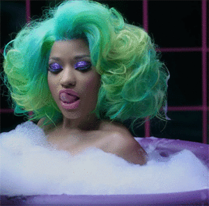 Beyoncé GIF. Artiesten Beyonce Hallo Gifs Nicki minaj Golvend He 