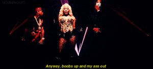 Nicki Minaj GIF. Artiesten Gifs Nicki minaj Dans Ja American idol Hell yeah 