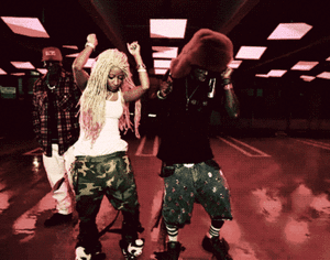 Nicki Minaj GIF. Artiesten Gifs Nicki minaj Zwart en wit 
