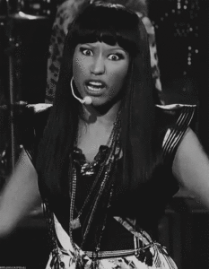 Nicki Minaj GIF. Artiesten Gifs Nicki minaj Zwart en wit 