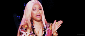 Nicki Minaj GIF. Artiesten Gifs Nicki minaj Schaduw Bet awards Geheim Hush hush 
