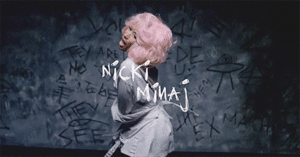 Nicki Minaj GIF. Artiesten Gifs Nicki minaj Teef aub Beez in de val 