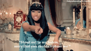 Nicki Minaj GIF. Artiesten Gifs Nicki minaj Griezelig Gelukkig Va va voom 