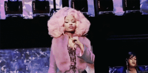 Nicki Minaj GIF. Artiesten Gifs Nicki minaj Lachend Lach 