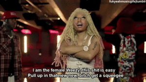 Nicki Minaj GIF. Artiesten Gifs Nicki minaj Wat Houding Schaduw 