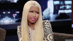 Nicki Minaj GIF. Artiesten Gifs Nicki minaj Geen Nicki Hell no 