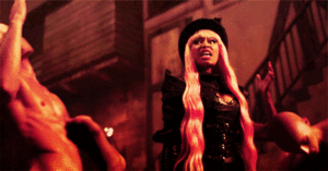 Nicki Minaj GIF. Artiesten Gifs Nicki minaj American idol Brandwond Zuigen 
