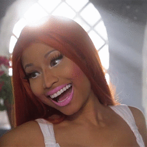 Nicki Minaj GIF. Artiesten Gifs Nicki minaj Lachend Lach 