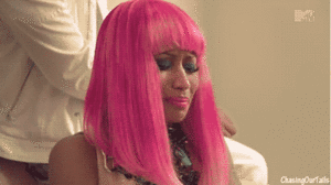 Nicki Minaj GIF. Huilen Artiesten Gifs Nicki minaj Mtv Verdrietig Opbreken 