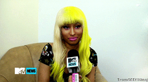 Nicki Minaj GIF. Artiesten Gifs Nicki minaj Geschokt Woah Muziekvideo De jongens 