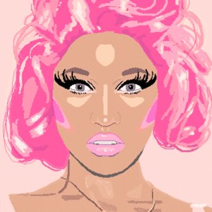 Nicki Minaj GIF. Artiesten Golf Hallo Gifs Nicki minaj Glimlach Gelukkig He 