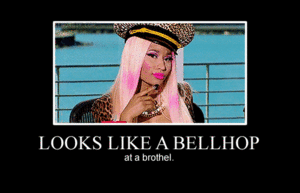 Nicki Minaj GIF. Artiesten Gifs Nicki minaj American idol Eyeroll Yeah right 
