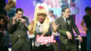 Nicki Minaj GIF. Artiesten Gifs Nicki minaj Brutaal Houding 