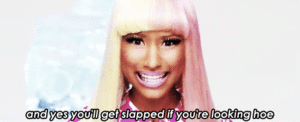 Nicki Minaj GIF. Artiesten Gifs Nicki minaj Geschokt Woah Muziekvideo De jongens 